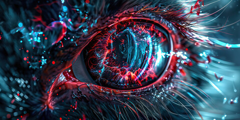 Eye pain is the squinting sorrow of discomfort, affecting vision and comfort: Visualize an animal with eye pain, squinting or pawing at their eyes