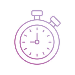 timer icon with white background vector stock illustration