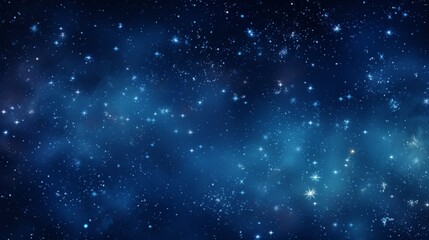 Naklejka premium A breathtaking view of the expansive cosmos, showcasing a starry night with faint blue nebula clouds, representing the ethereal and infinite beauty of the universe in a mesmerizing artistic style.