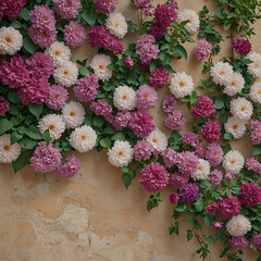 bouquet of flowers on the well