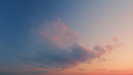Fototapeta premium Colorful Pink Clouds In Sky At Sunrise Or Sunset. Dramatic Sunset Cloudscape. Beautiful Sky Background.