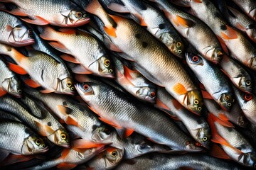 Obraz premium Fish isolated on white background.