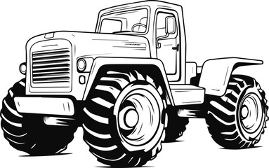 Tractor vector illustration