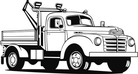 tow truck vector illustration