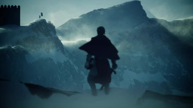 A Pilgrimage Knight Arrive to his Destination