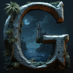 Personalized and themed letter "G"