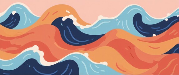 flat abstract colorfull liquid background