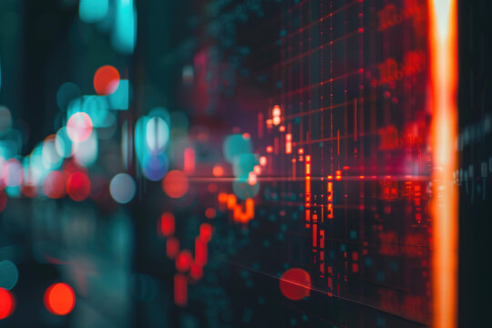 Stock market exchange loss trading graph analysis