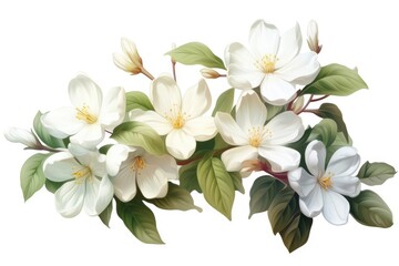 Obraz premium Jasmine illustration isolated on white background