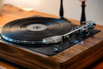 old vinyl record player