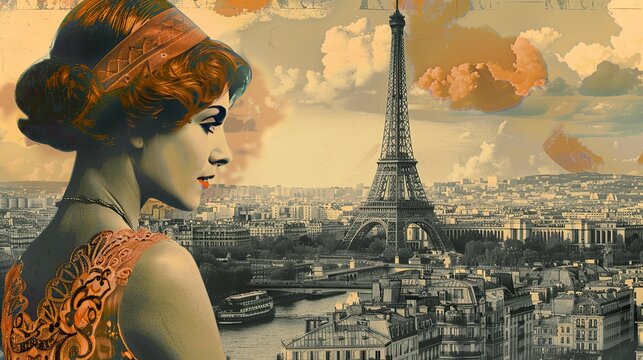 old photo portrait of young woman