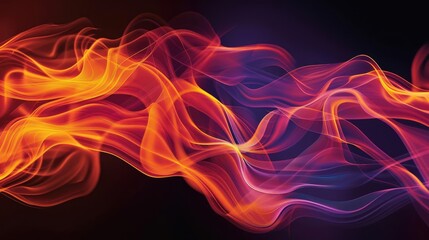 Fire and Flame Curved lines resembling flames, with warm colors like red, orange, and yellow