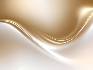 Abstract white gold Gradient background luxury with golden line wave that looks modern blurry background. ai