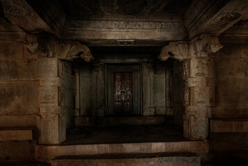 Hazara Rama Temple or Temple of a Thousand Rams. Hampi. India