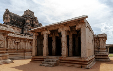 Obraz premium Hazara Rama Temple or Temple of a Thousand Rams. Hampi. India