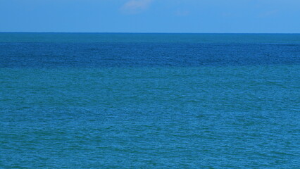 Seascape View. Soft Wave Of Emerald Clear Sea. Clear Blue Turquoise Water. Pan.