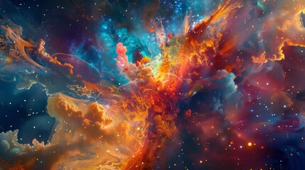Stunning Cosmic Explosion - Generative AI