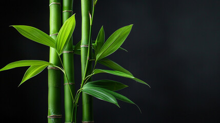 Elegant Simplicity: Lucky Bamboo represents renewal and financial growth in a minimalist setting.