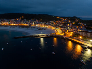 Poblacion Gallega de Laxe en la provincia de Coruña