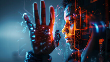 Inclusive Online Education: Person Signing in Video Call