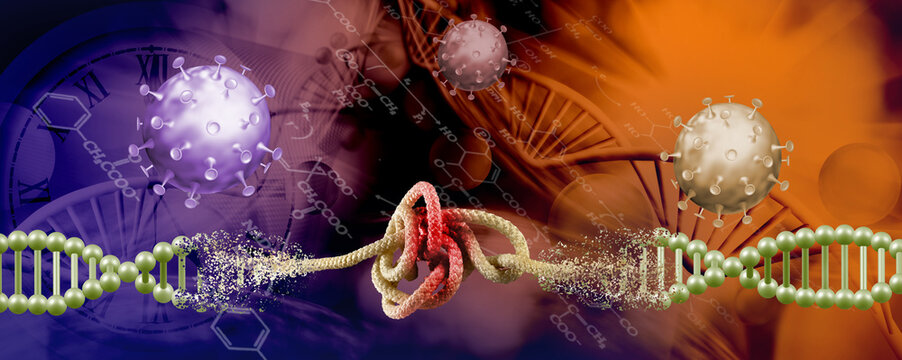 The Unraveling of Time: A Molecular Portrait of Pandemics Impact - Powered by Adobe