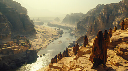 The “exodus” of the Israelites from Egypt
