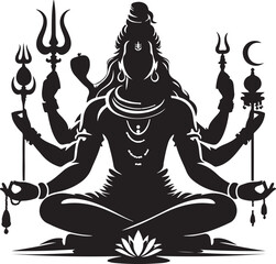Majestic Lord Shiva Vector 