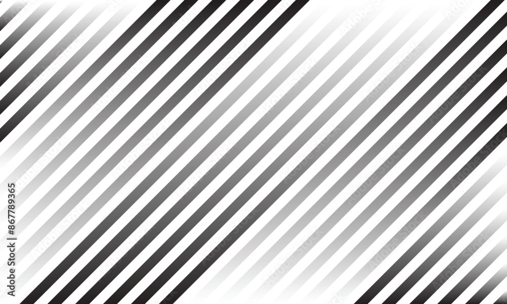Poster abstract geometric black white gradient line pattern.