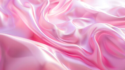 Fototapeta premium Pink Silk Background with Dynamic Abstract Gradient Glow