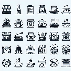 shopping icon set