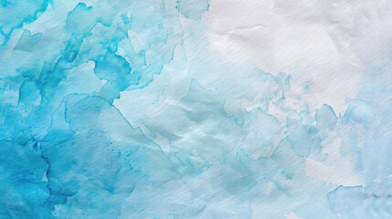 Obraz premium Watercolor paper texture background, real pattern, blue color tone