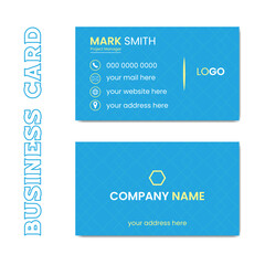 Vector professional creative business card template design.