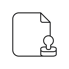 Approved icon design with white background stock illustration