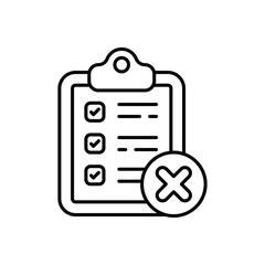 Checklist icon design with white background stock illustration