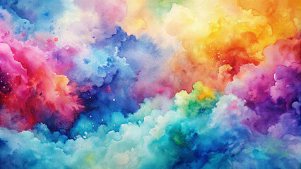 Fototapeta premium Abstract watercolor background. Generative Ai