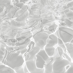 Fototapeta premium Abstract white transparent shadow water surface texture natural background