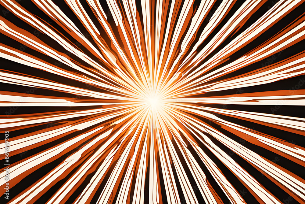 Poster a mesmerizing scene unfolds with vibrant orange hues radiating outwards in a swirling vortex.