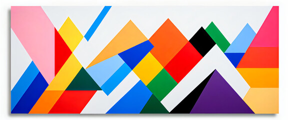 illustrazione con elementi geometrici a tema minimalista astratto contemporaneo