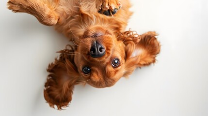 Naklejka premium Cocker Spaniel, puppy, playful, happy