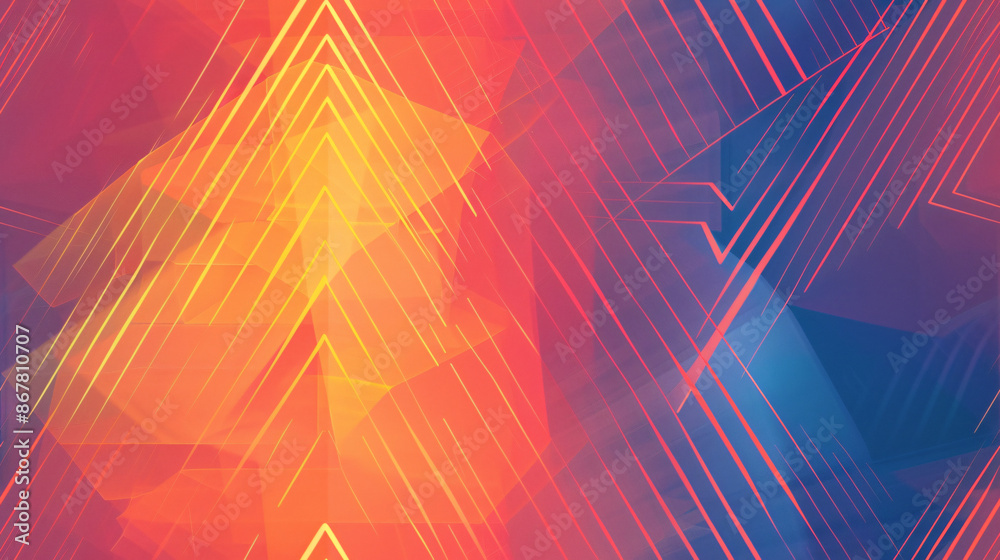 Aufkleber Abstract background with intersecting lines and shapes creating a sense of depth and movement