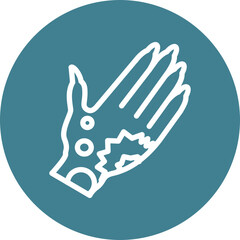 Obraz premium henna designs Vector Line White Circles Multicolors