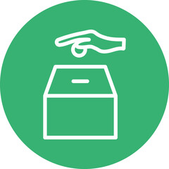 zakat Vector Line White Circles Multicolors