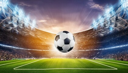 soccer ball on the field