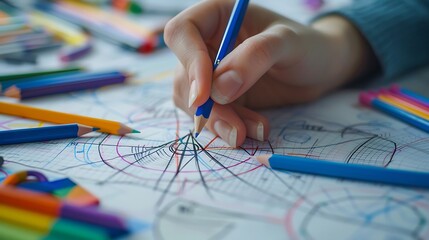 Educational chart on Coordinate Geometry explaining the Cartesian plane distance formula midpoint formula and equations of lines with visuals of plotting points and graphing equations