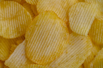 background from potato chips macro photo 1