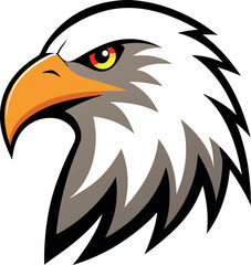 Obraz premium The eagle has a fierce look on its face