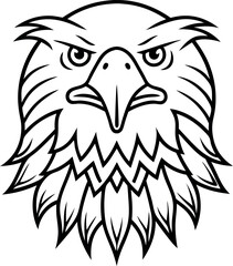 Obraz premium The eagle has a fierce look on its face