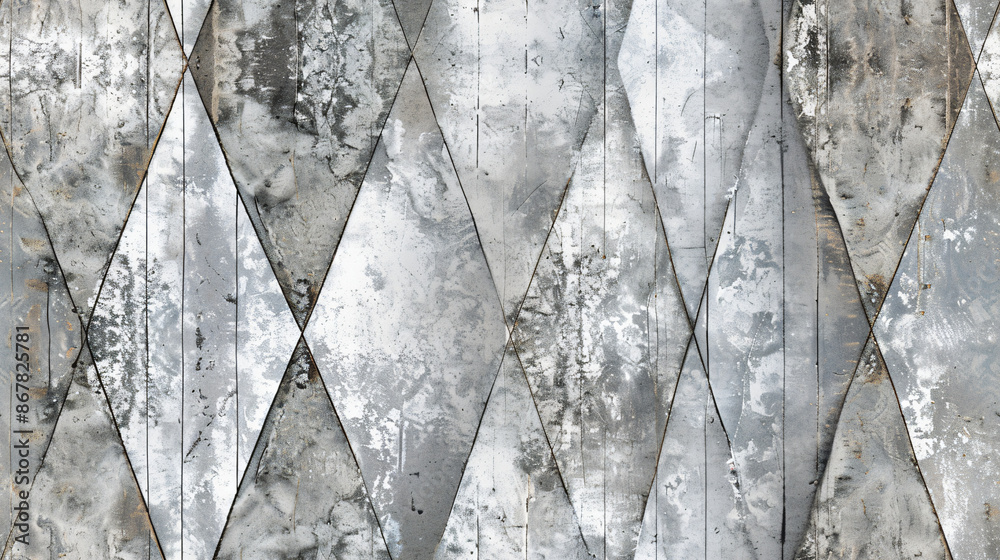 Aufkleber geometric concrete shapes forming a textured wall, ideal for architecture and design projects