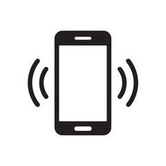 Phone ringing or vibrating icon vector