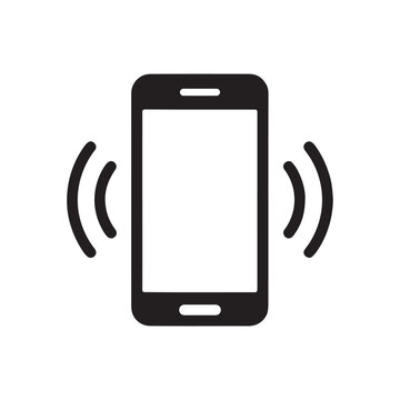 Phone ringing or vibrating icon vector